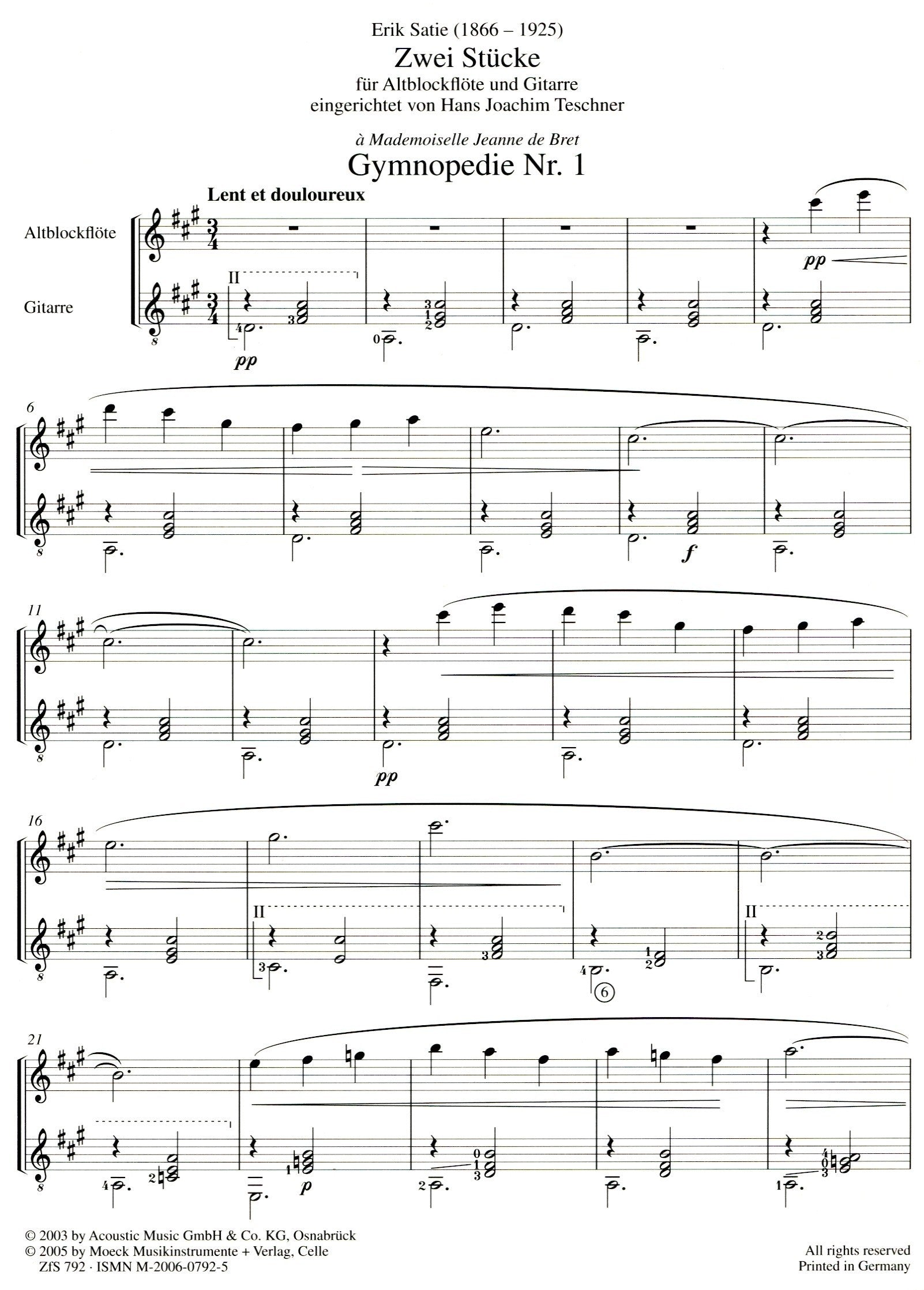 Gymnopedie no 1, Gnossienne no 3