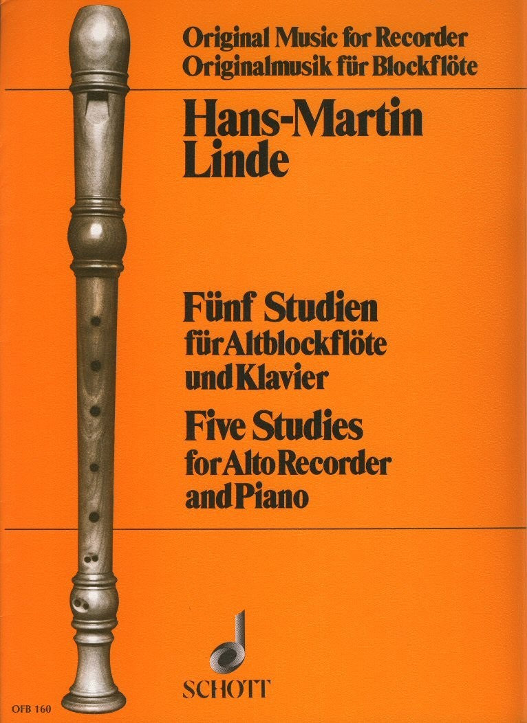 Five Studies for Alto Recorder and Piano