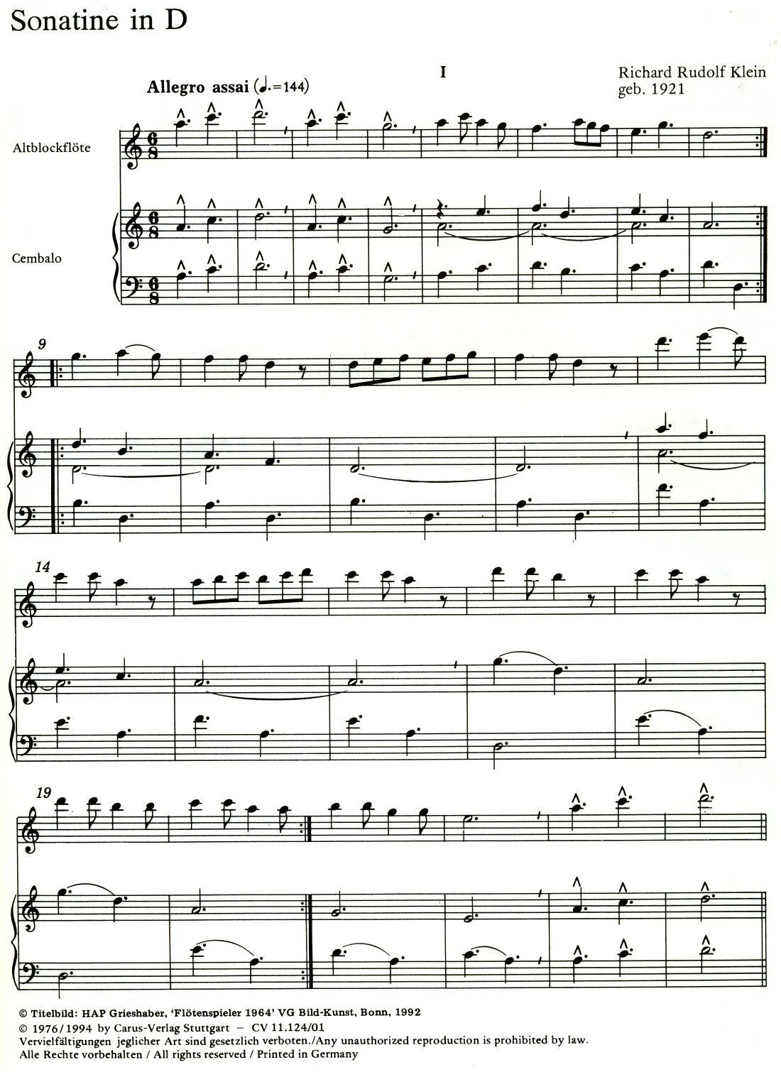 Sonatina in D