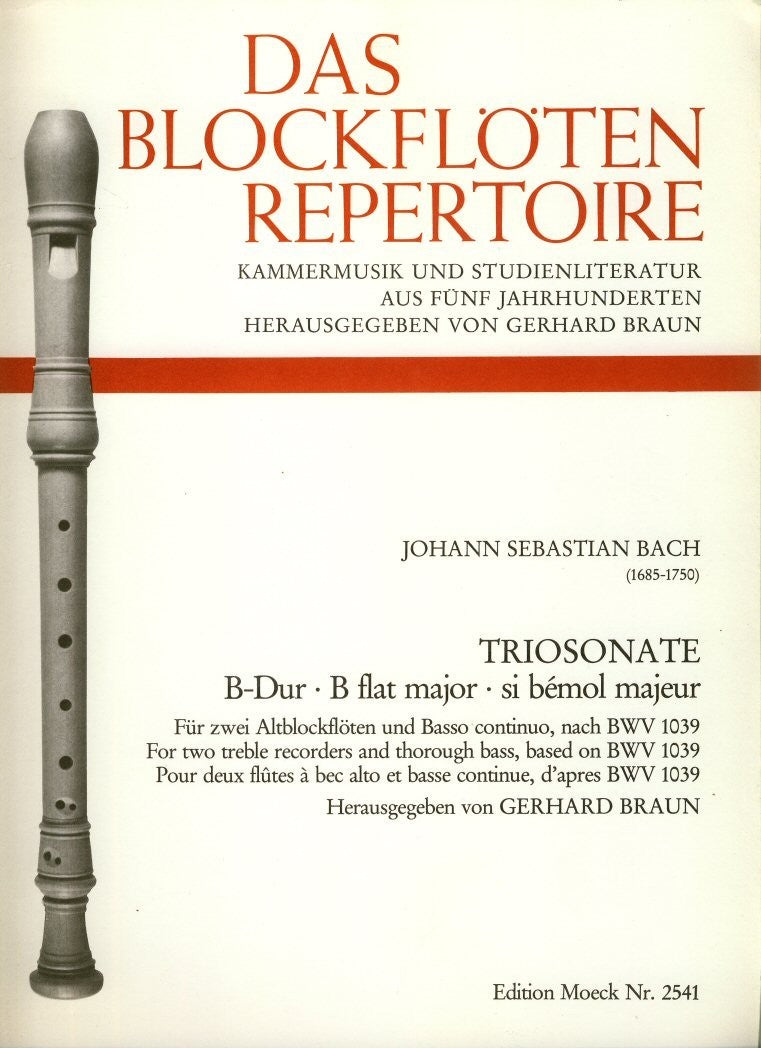 Trio Sonata in B flat Major after BWV1039