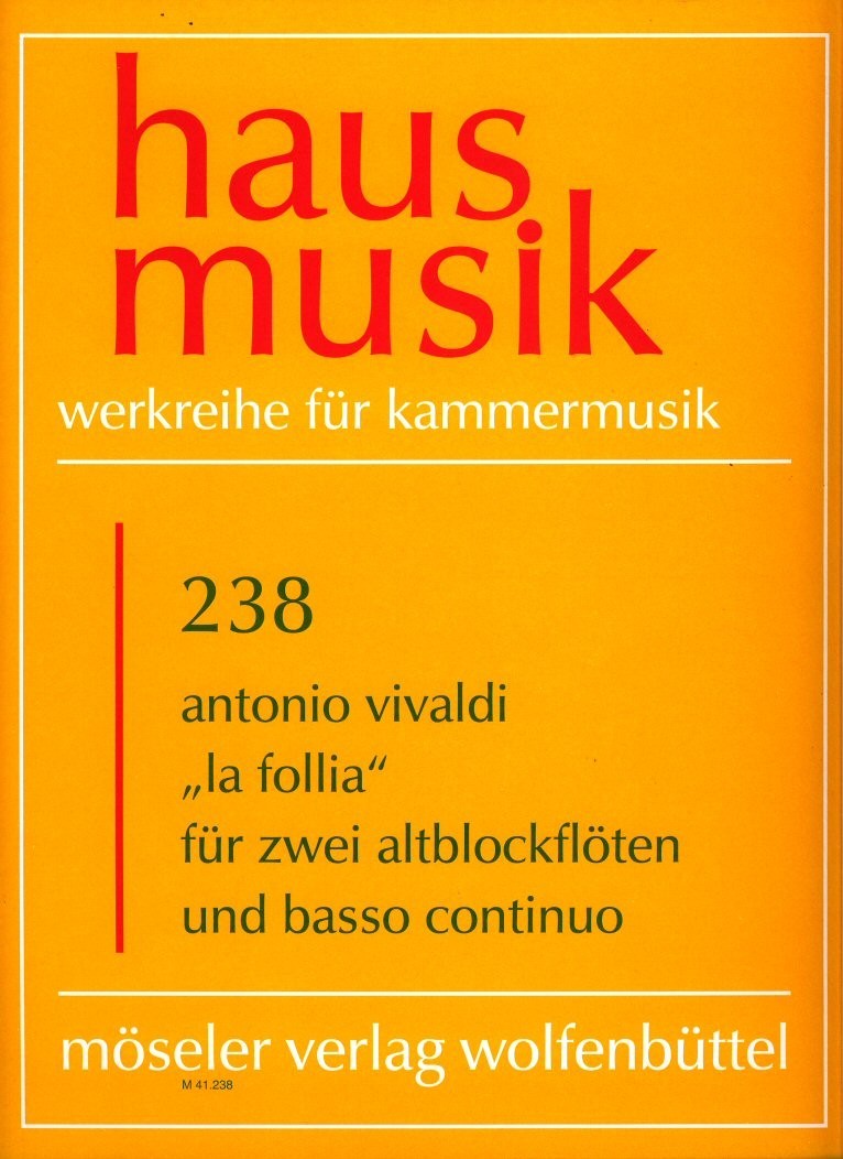 La Follia, Suonata da camera a tre Op 1 No 12