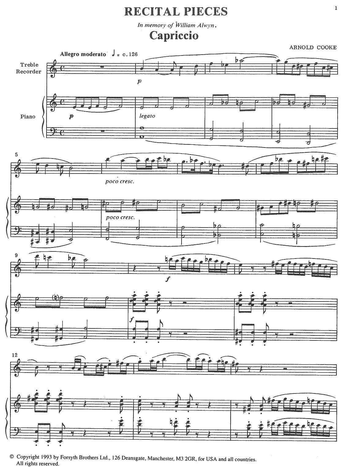 Recital Pieces Vol 1