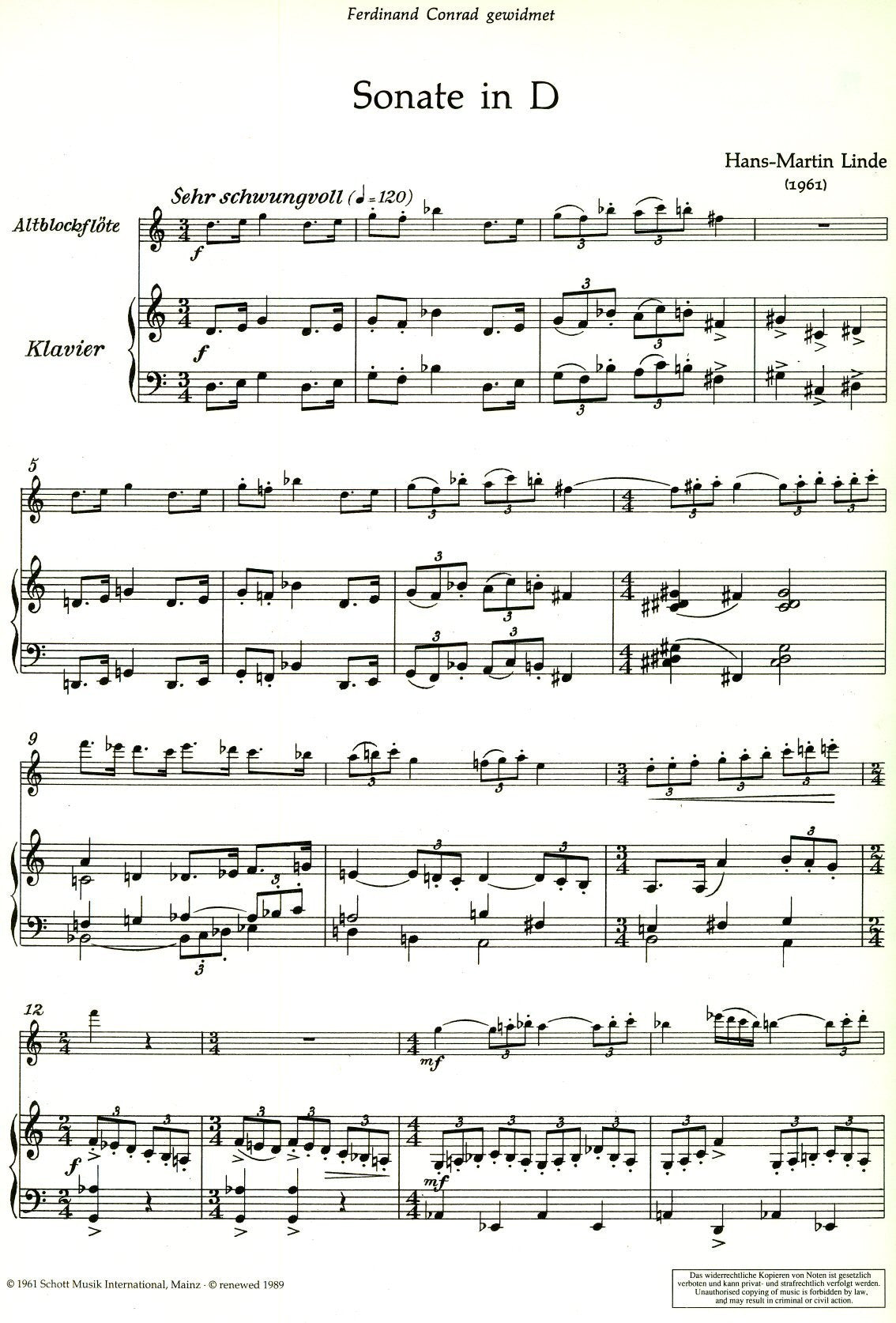 Sonata in d minor
