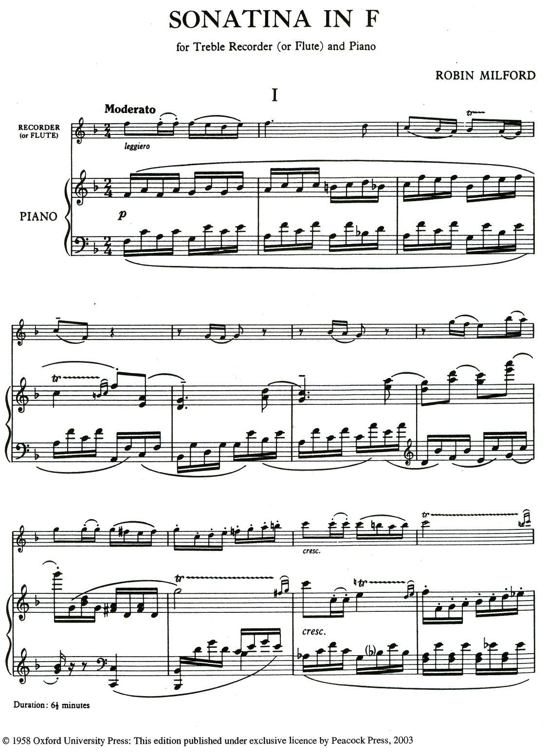 Sonatina in F