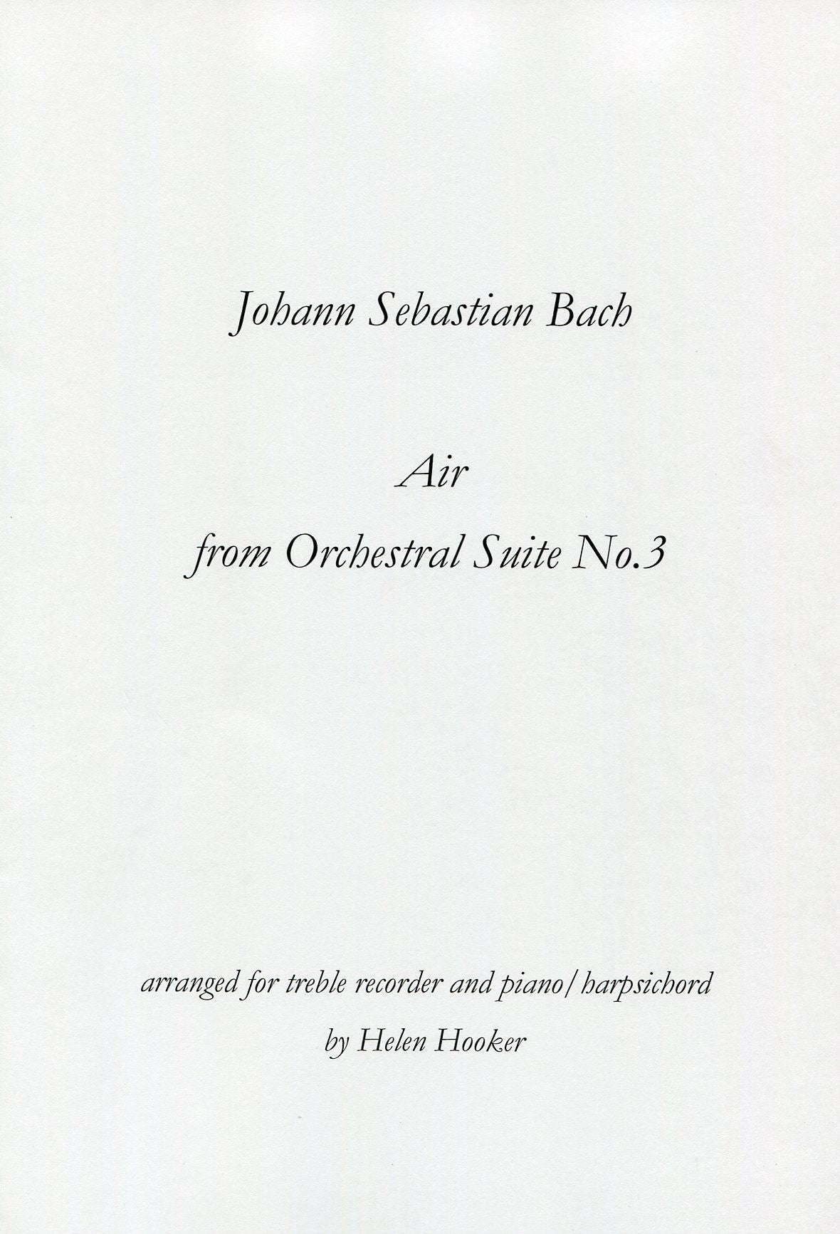 Air from Orchestral Suite No 3