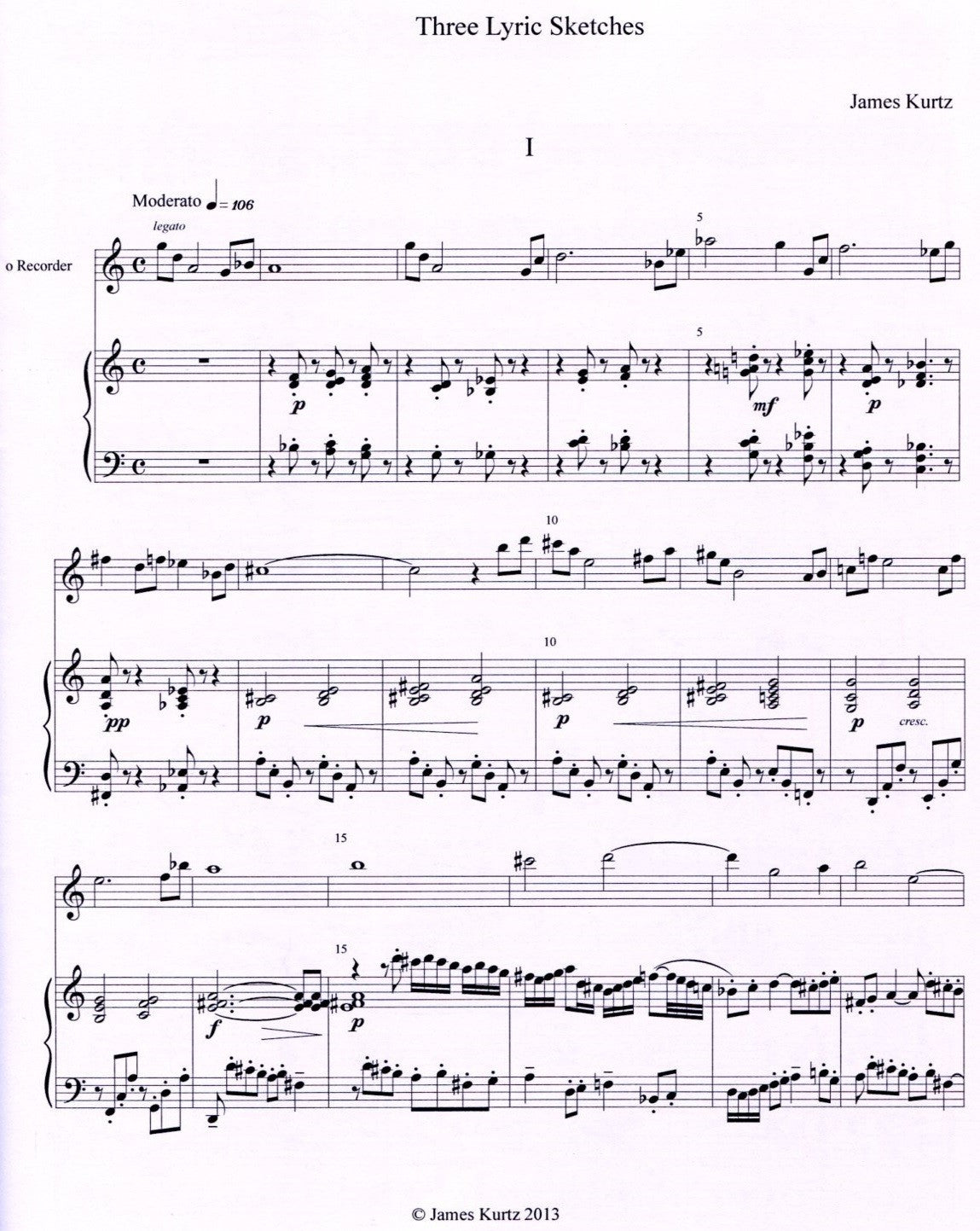 Three Lyric Sketches