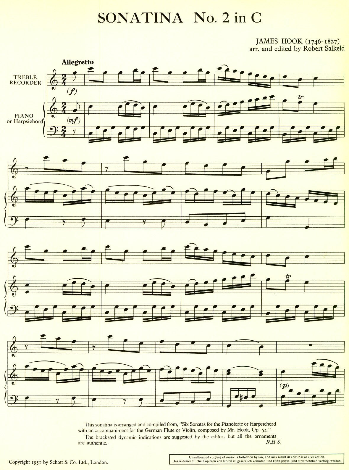 Sonatina No 2 in C Major
