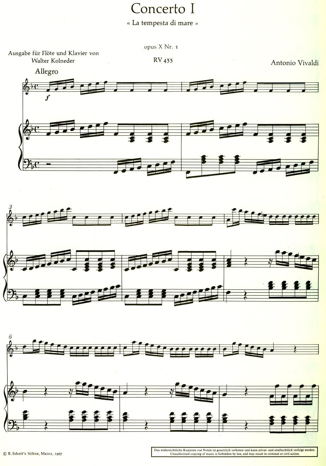 Concerto 1 RV 433
