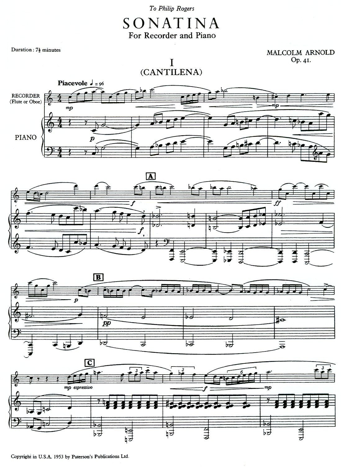 Sonatina Op 41