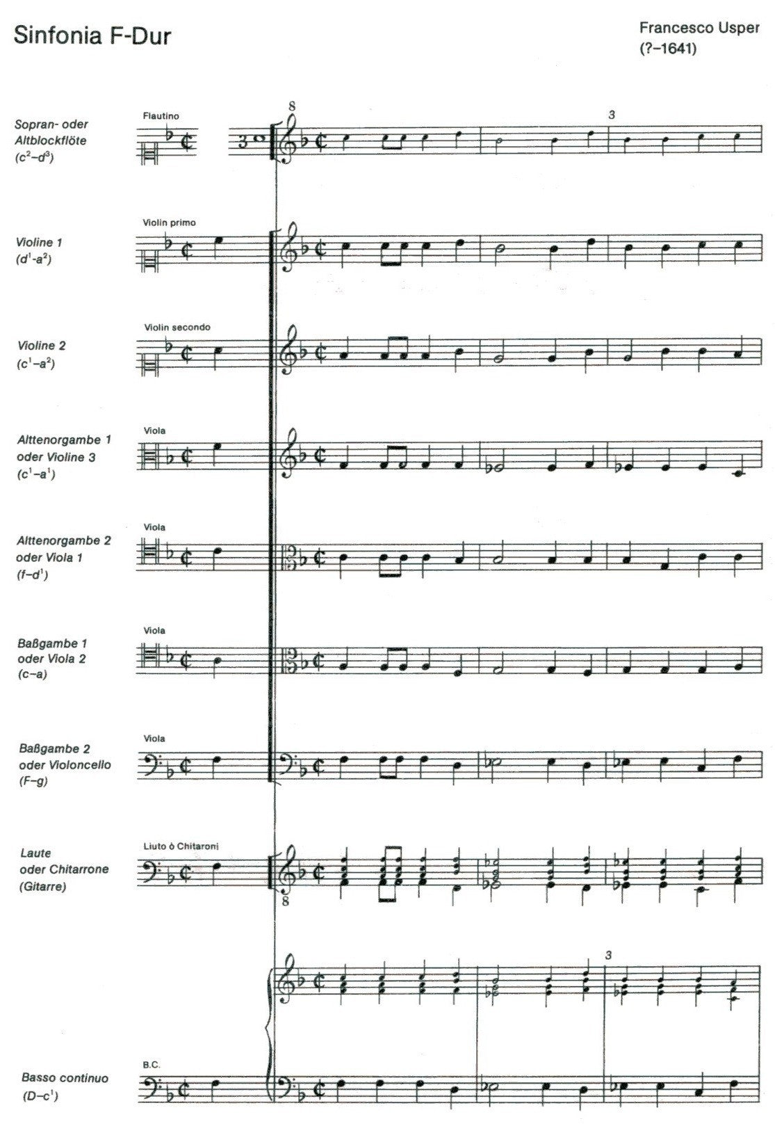 Sinfonia in F Major