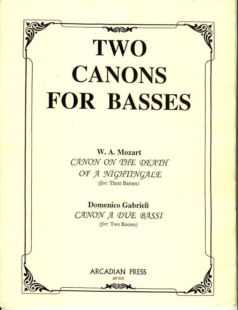 Two Canons for Basses