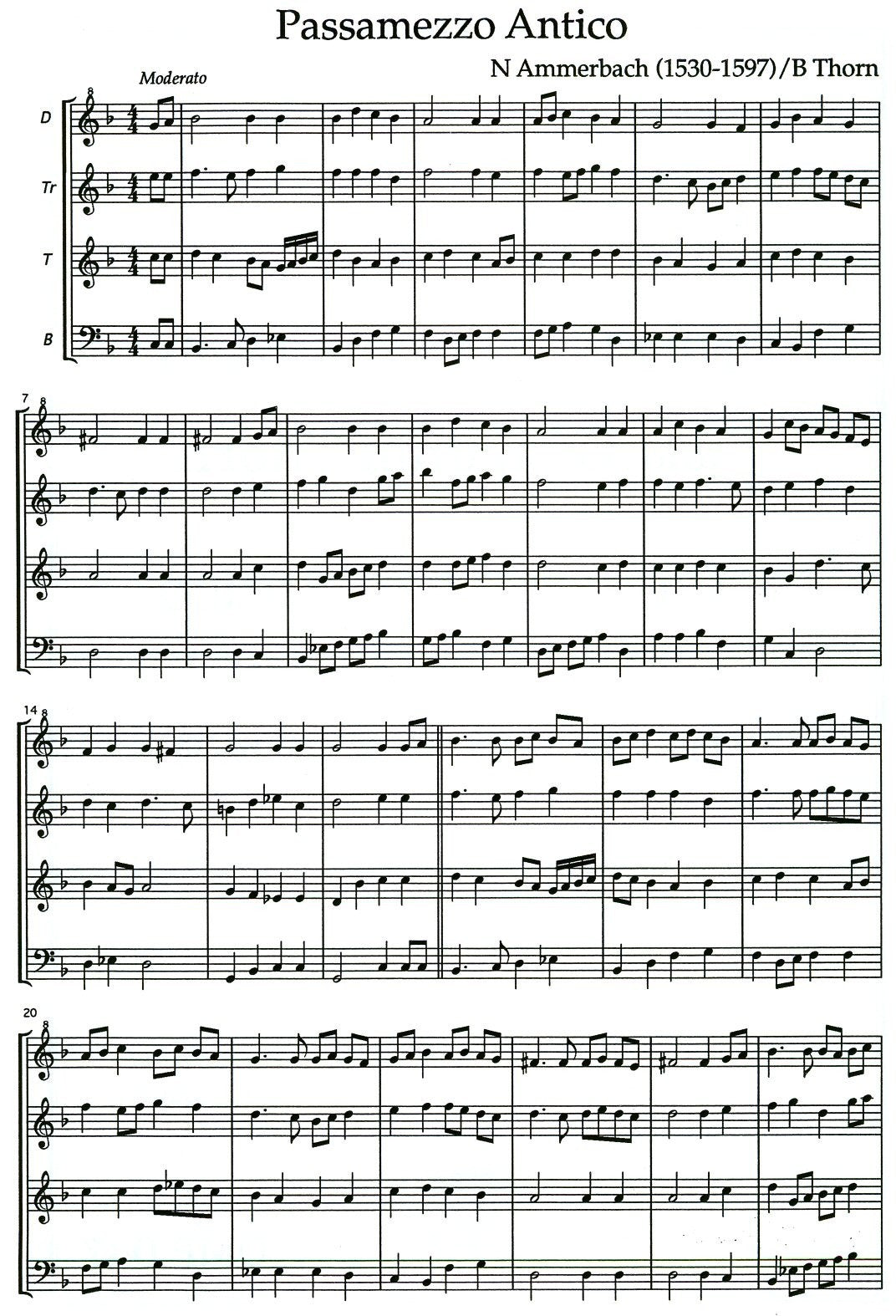 Passamezzo Antico (Digital Download)
