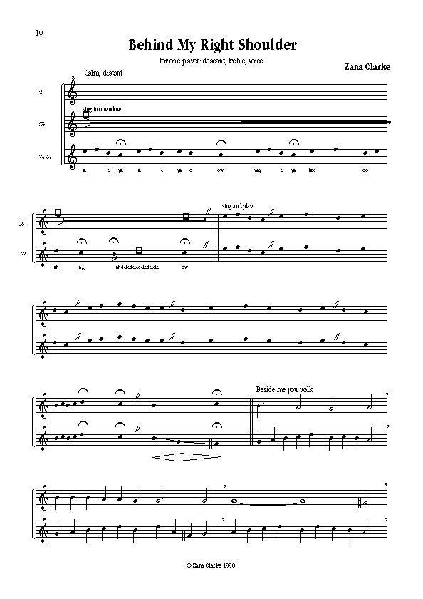 Behind My Right Shoulder