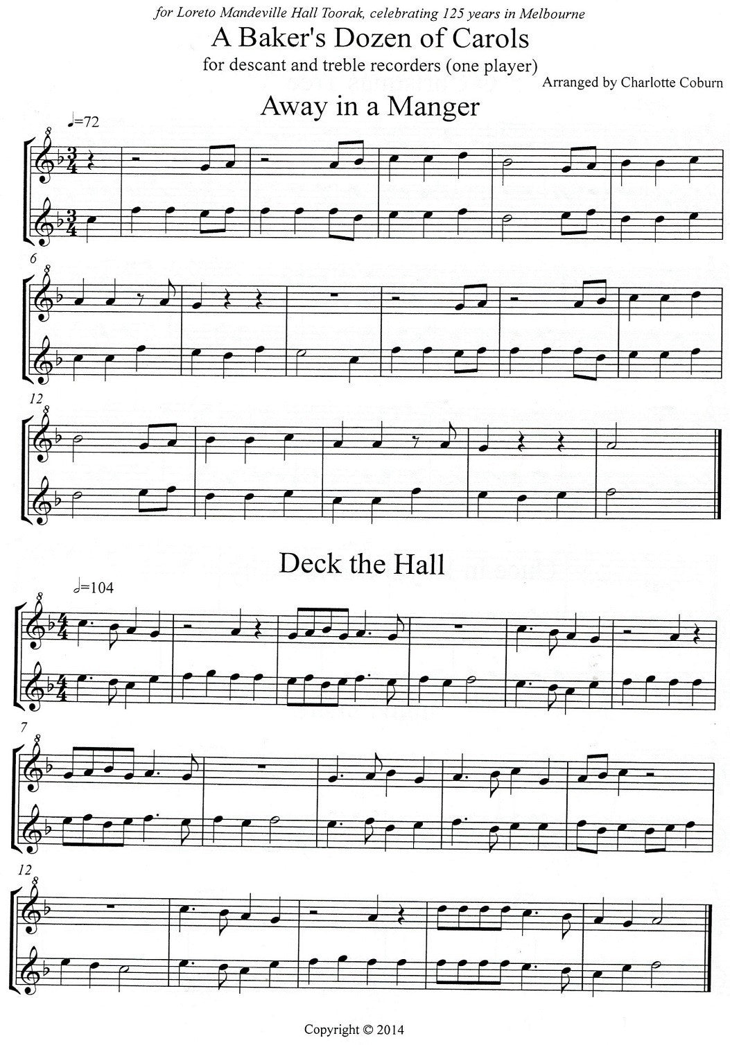 A Baker's Dozen of Carols (Digital Download)
