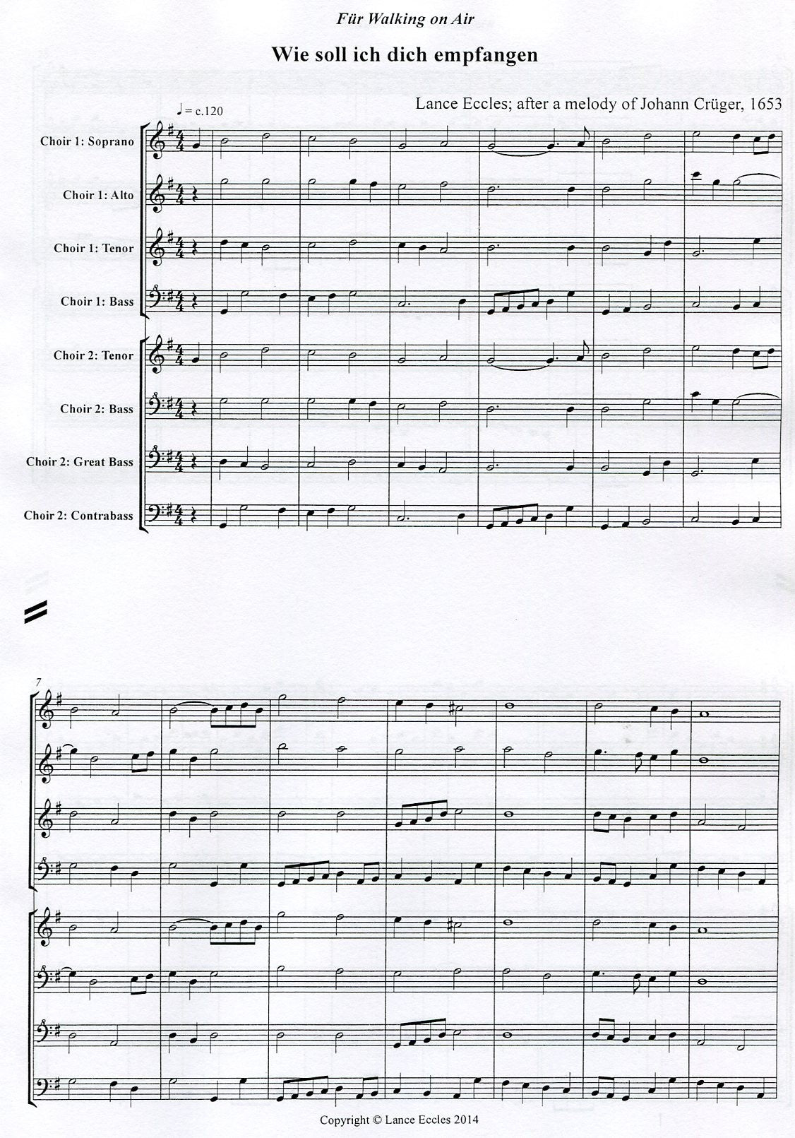 Wie soll ich dich empfangen