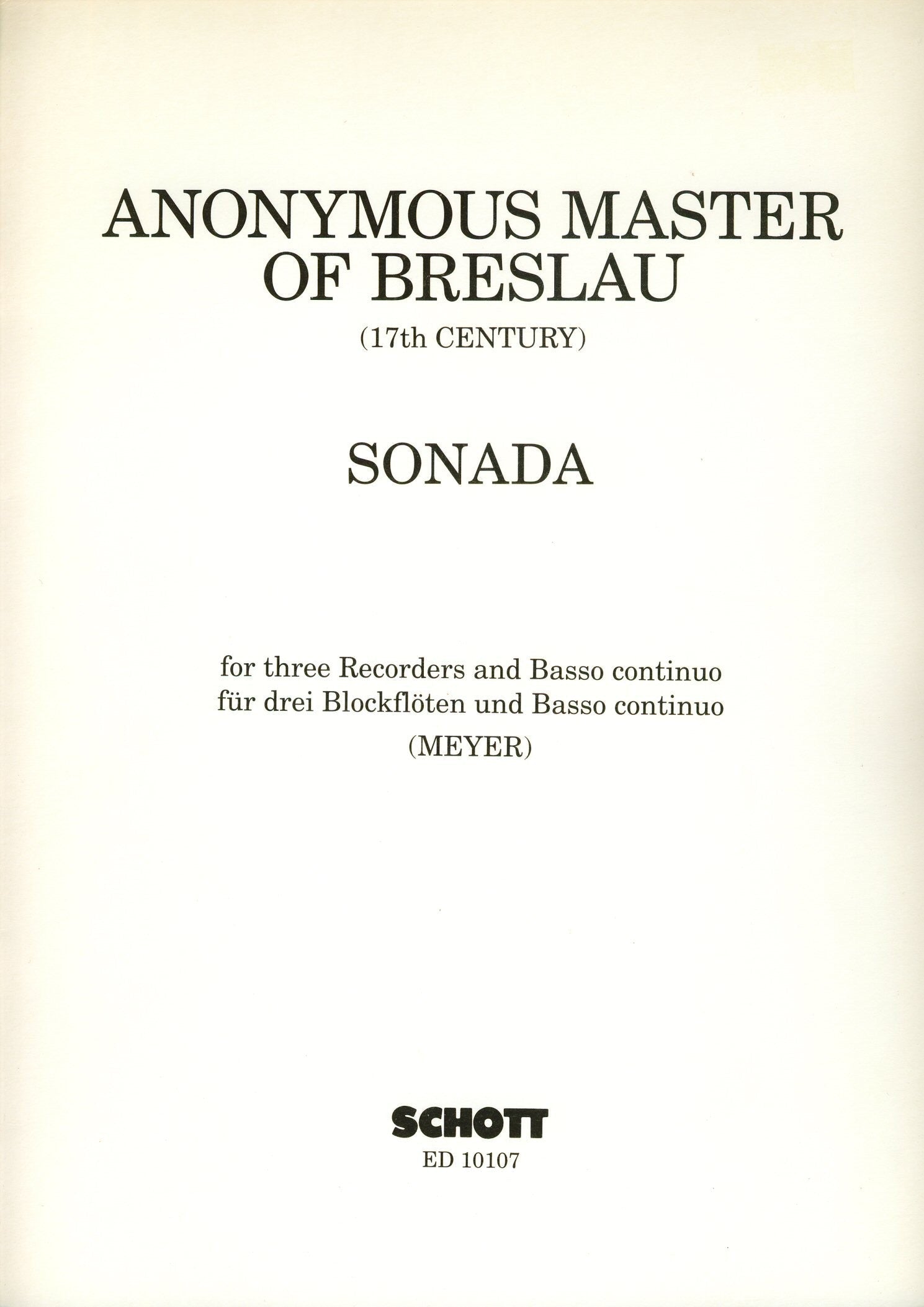 Sonata for Three Recorders