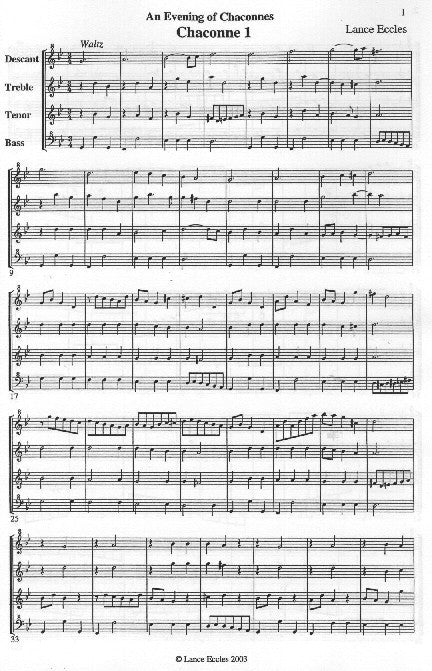 An Evening of Chaconnes