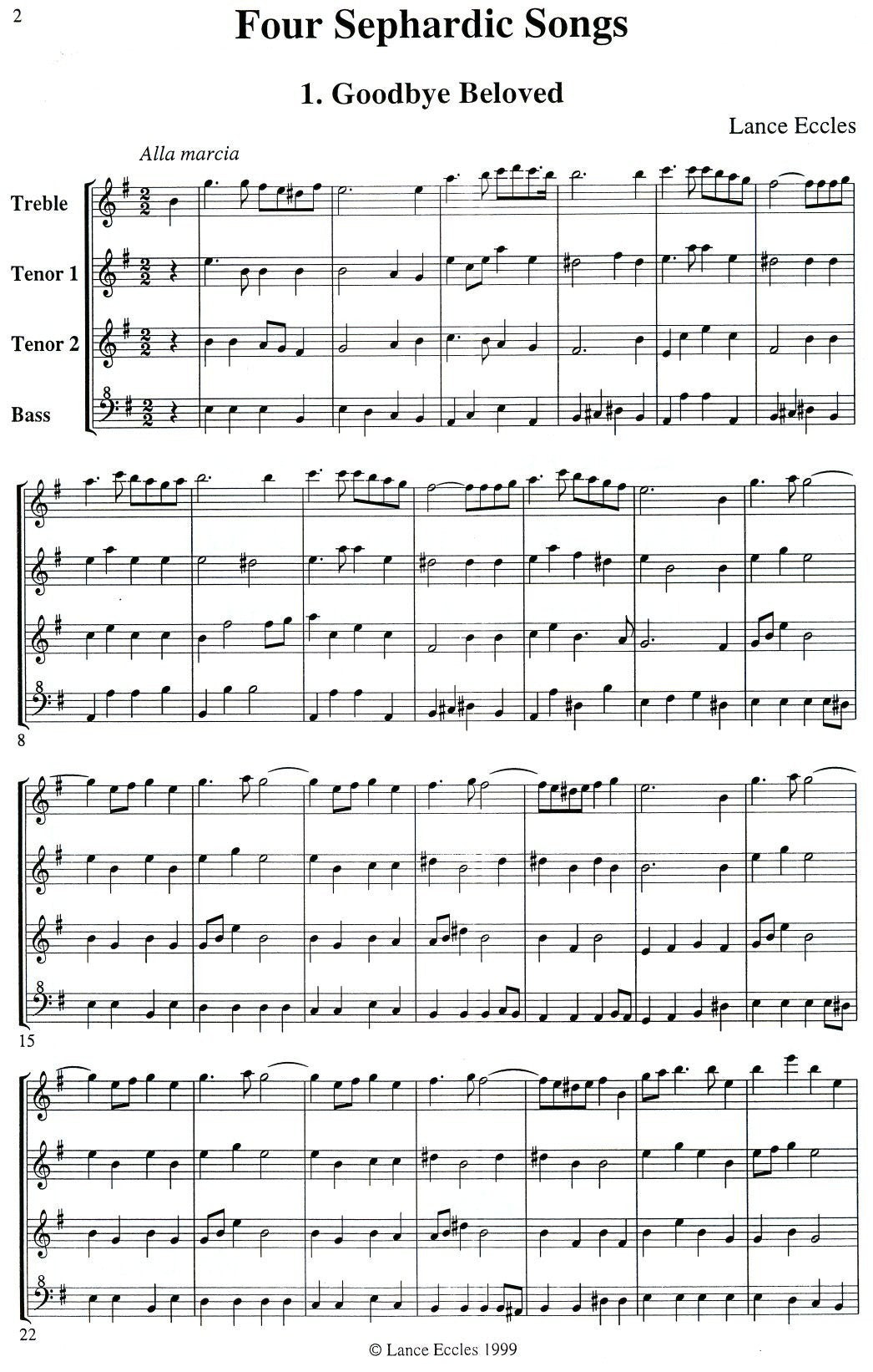 Four Sephardic Songs