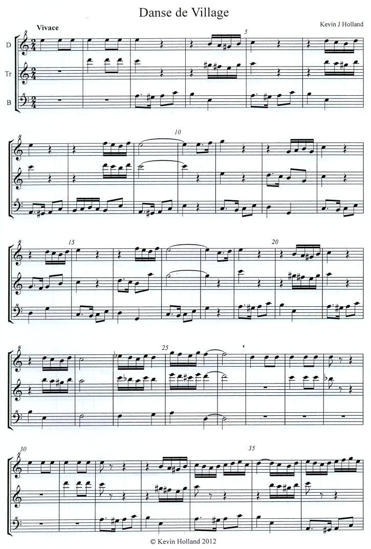 Danse de Village and other trios