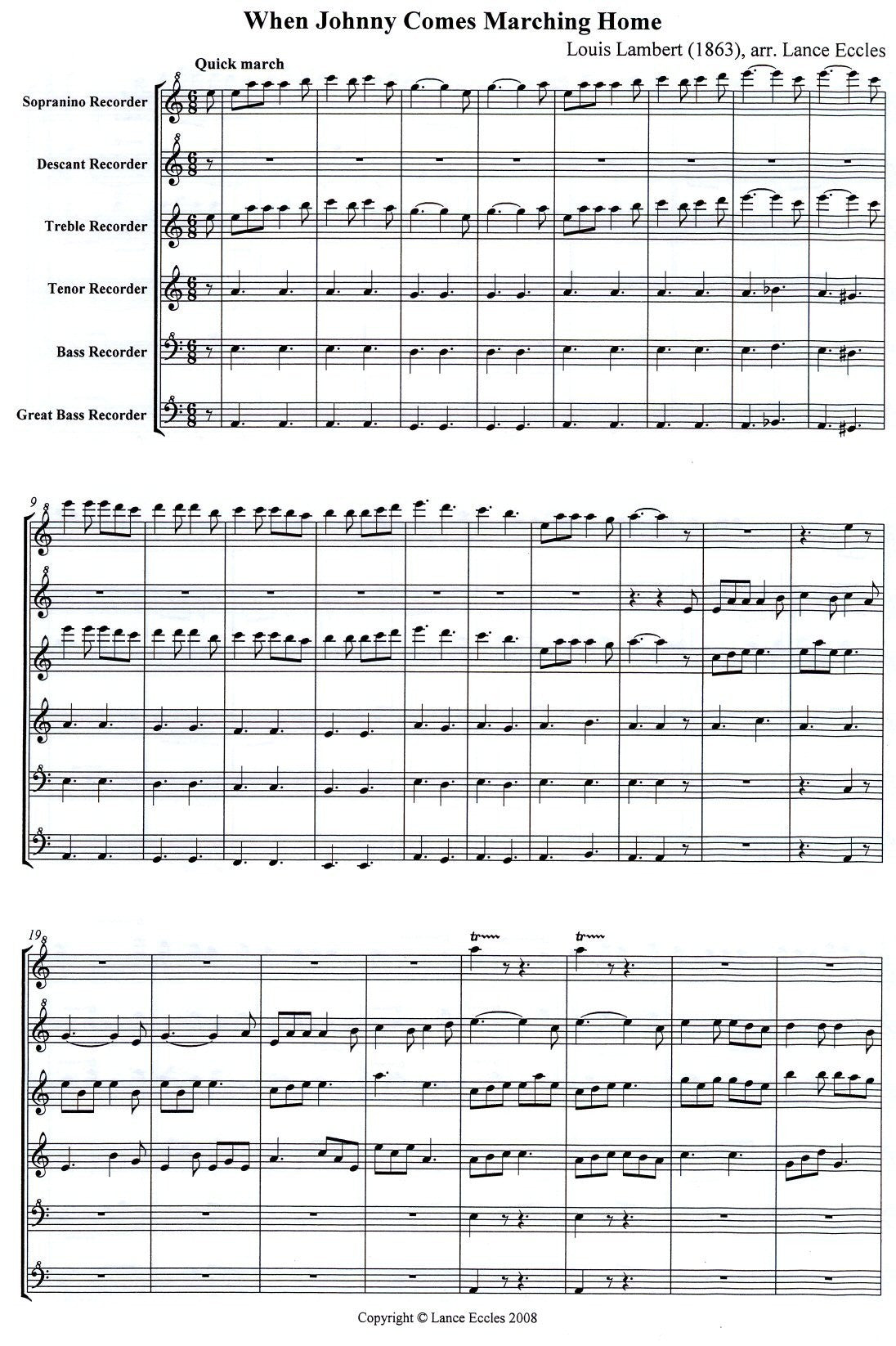When Johnny Comes Marching Home (Digital Download)