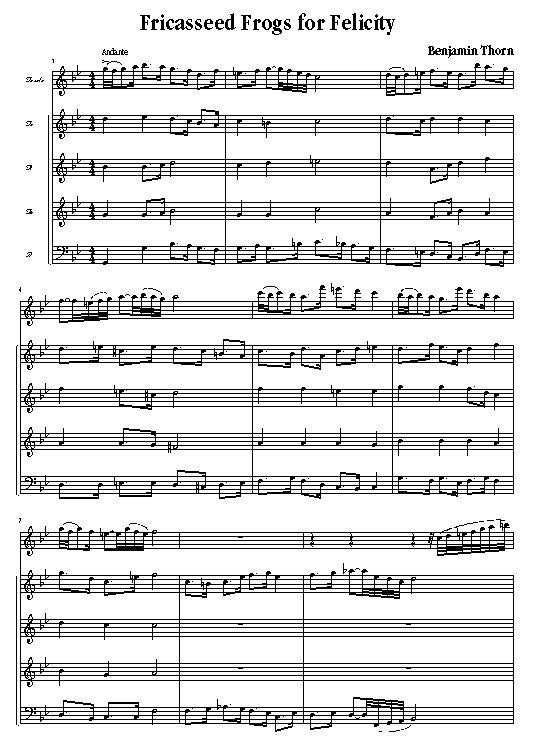 Fricasseed Frogs for Felicity (Digital Download)