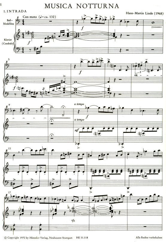 New Music for the Recorder