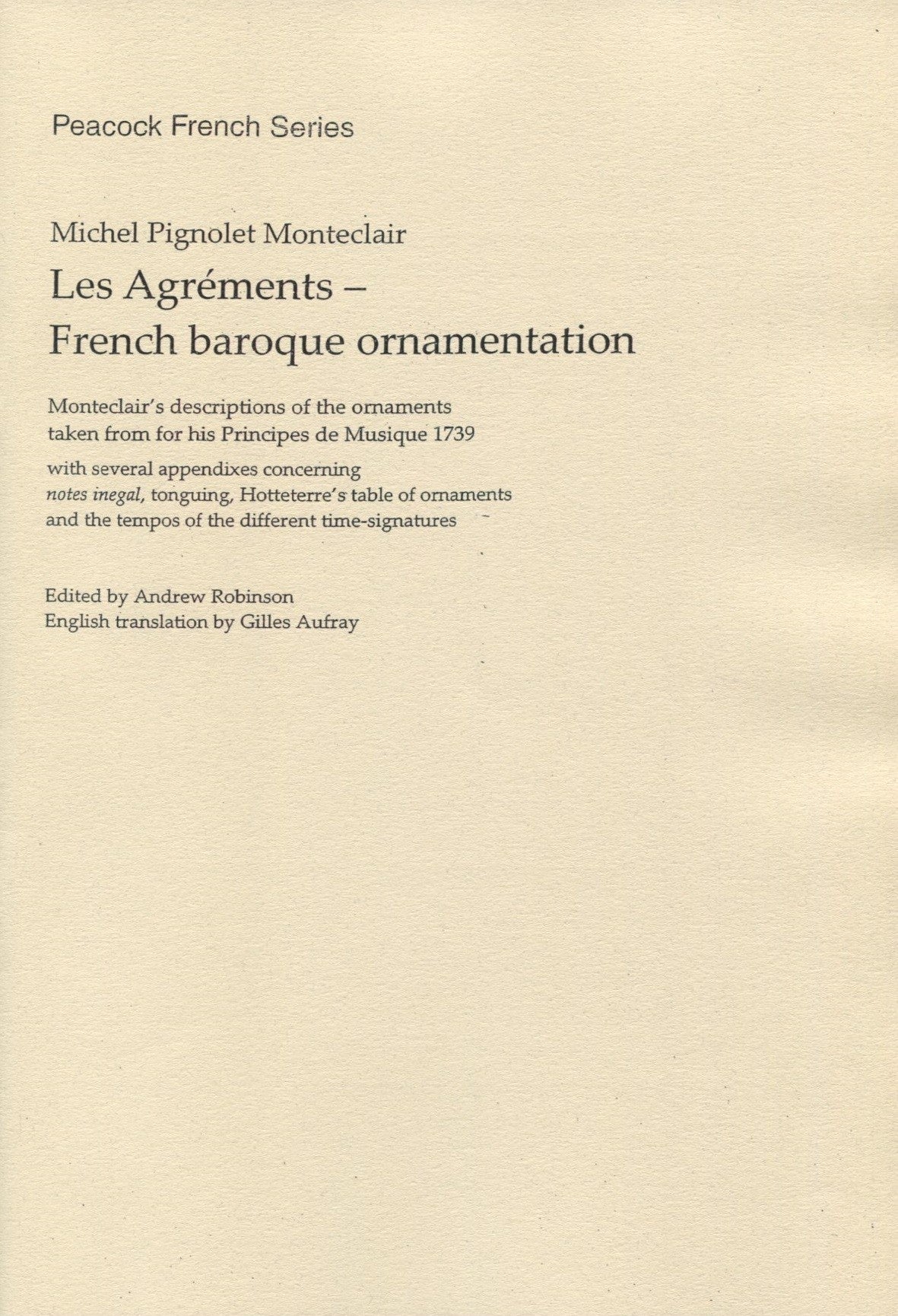 French Baroque Ornamentation