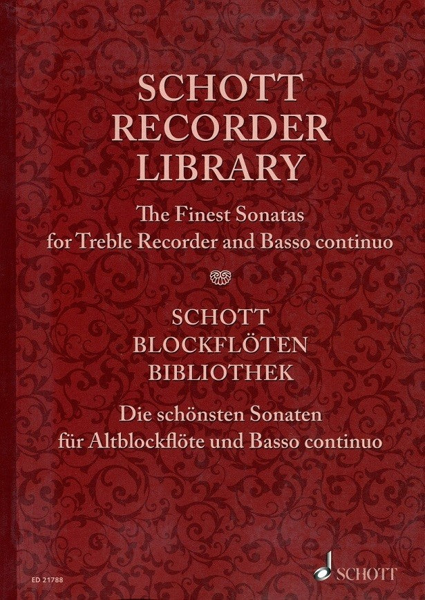 The Finest Sonatas for Treble Recorder and Basso continuo