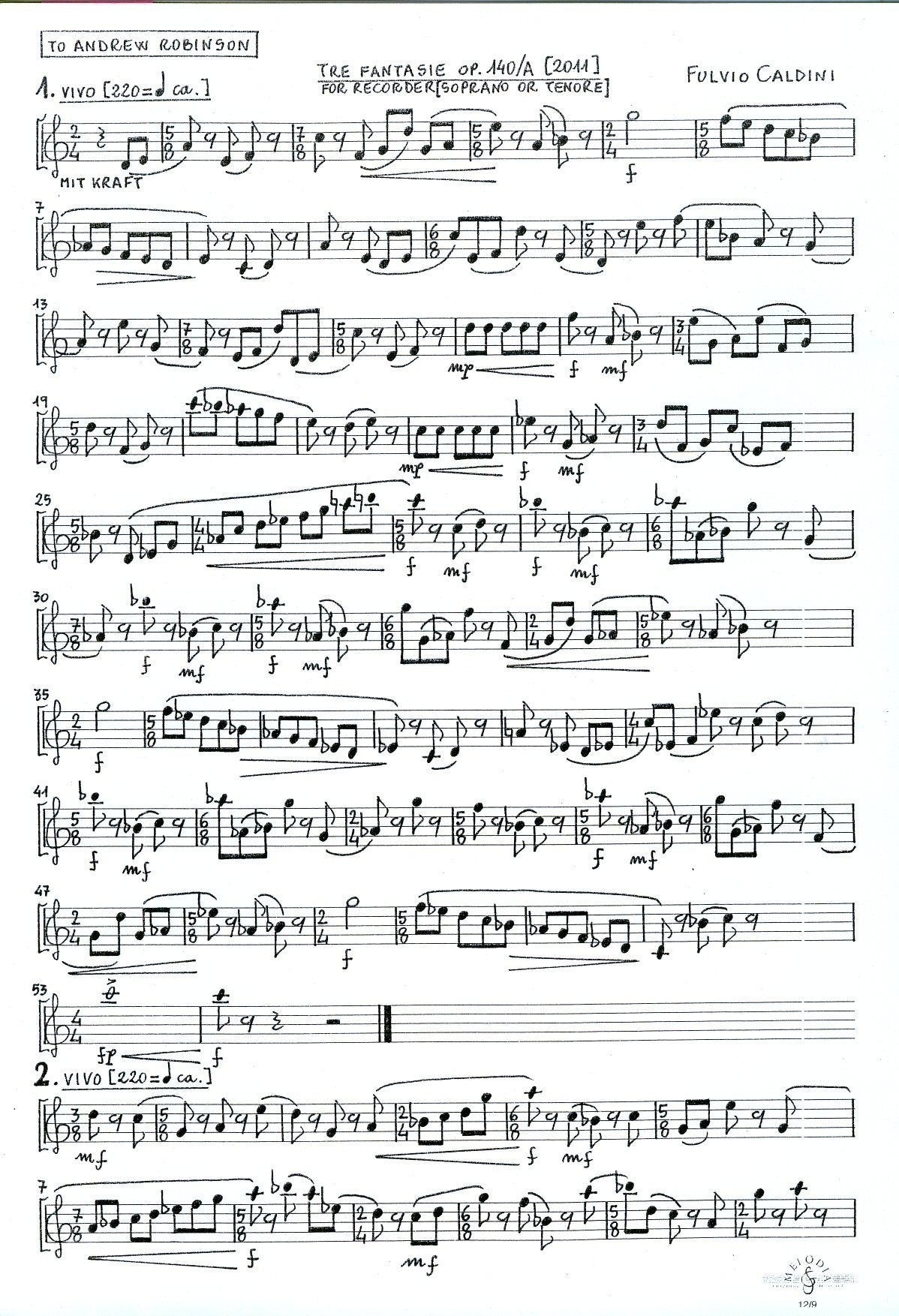 The Fantasie Op 140/A