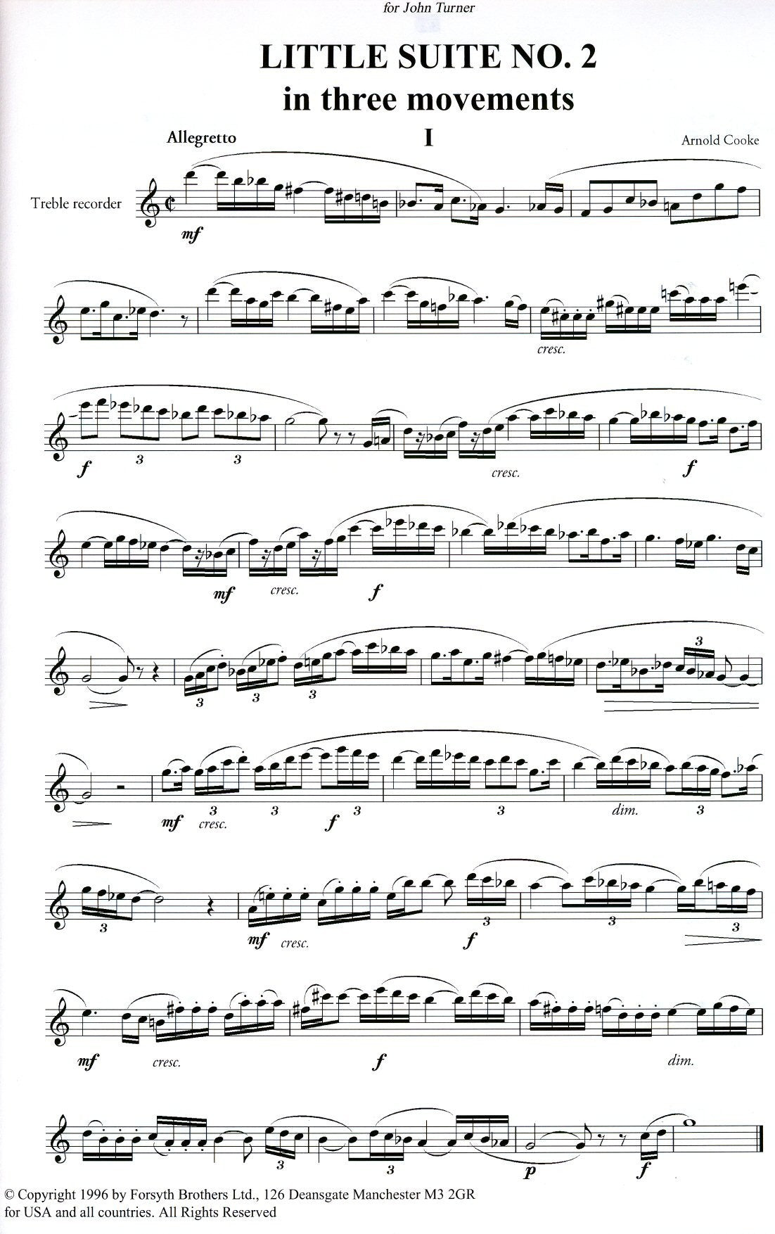 Pieces for Solo Recorder Volume 3