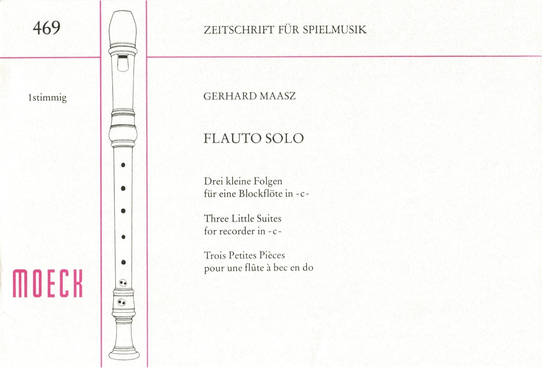 Flauto Solo: 3 little Suites