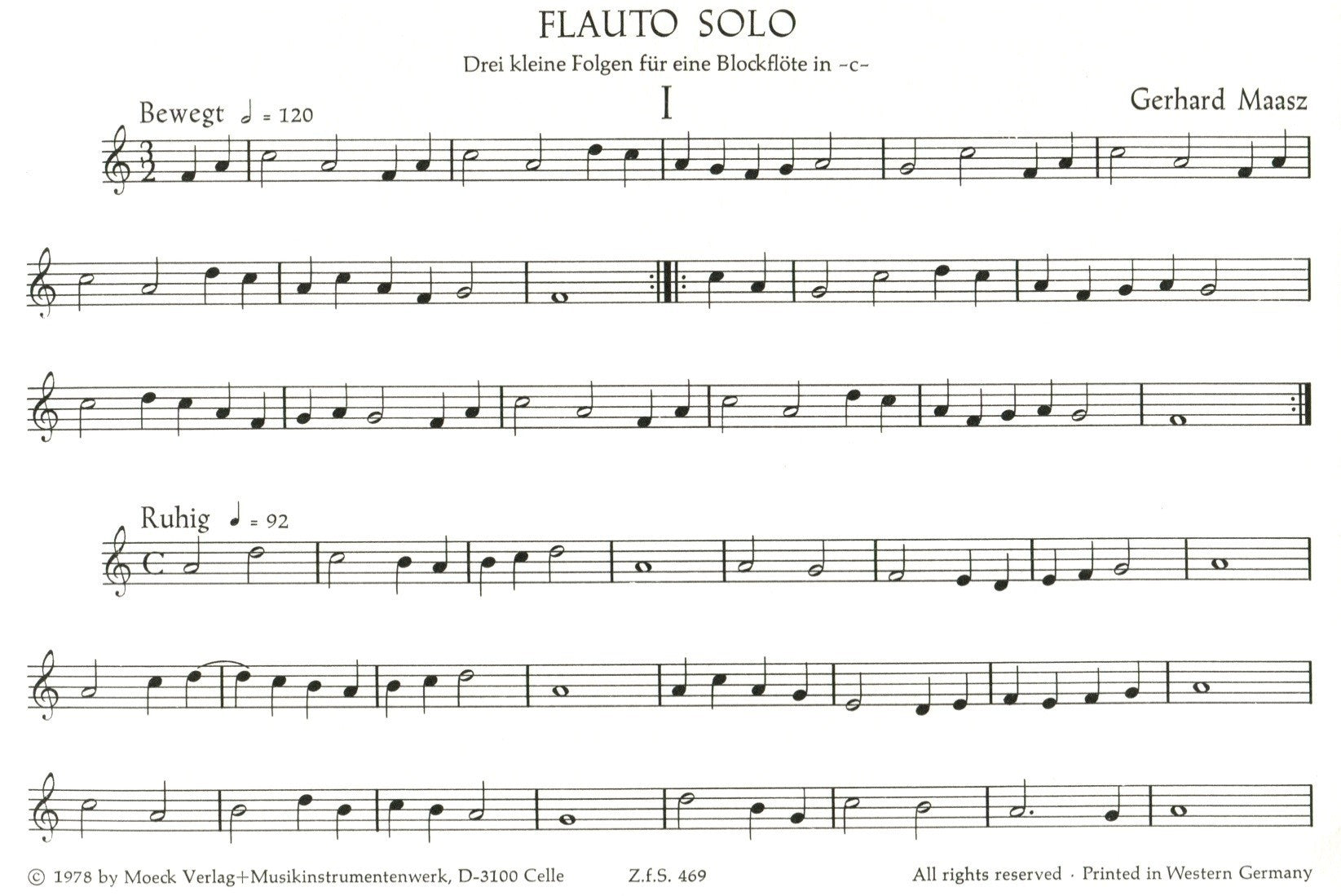 Flauto Solo: 3 little Suites