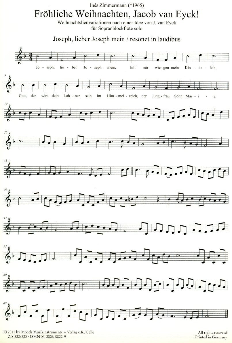 Merry Christmas Jacob van Eyck!