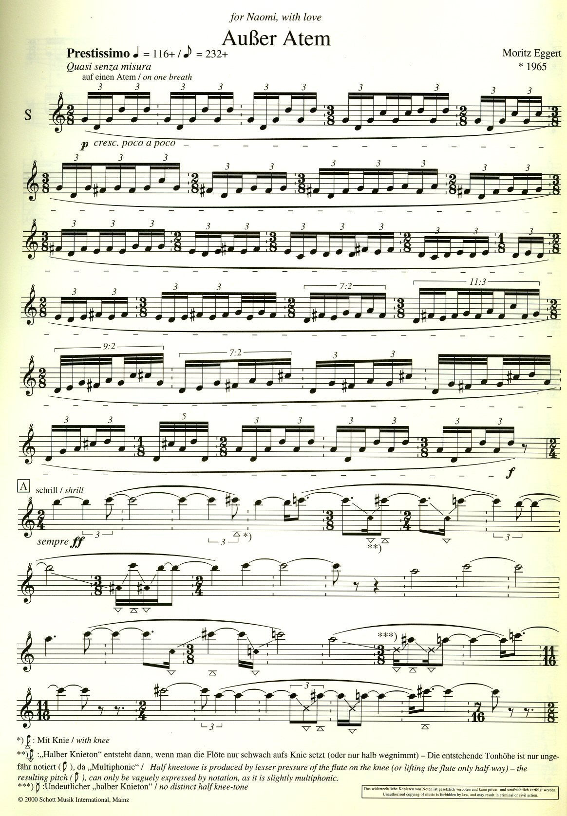 Breathless for 3 recorders (1 player)