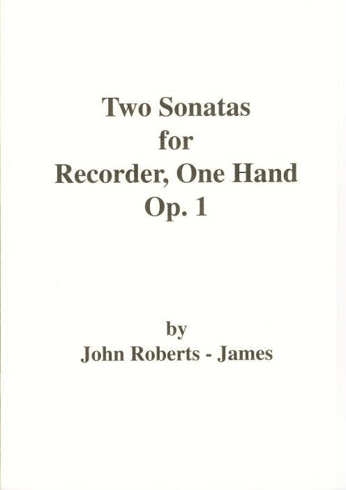 2 Sonatas for Recorder, One Hand Op 1