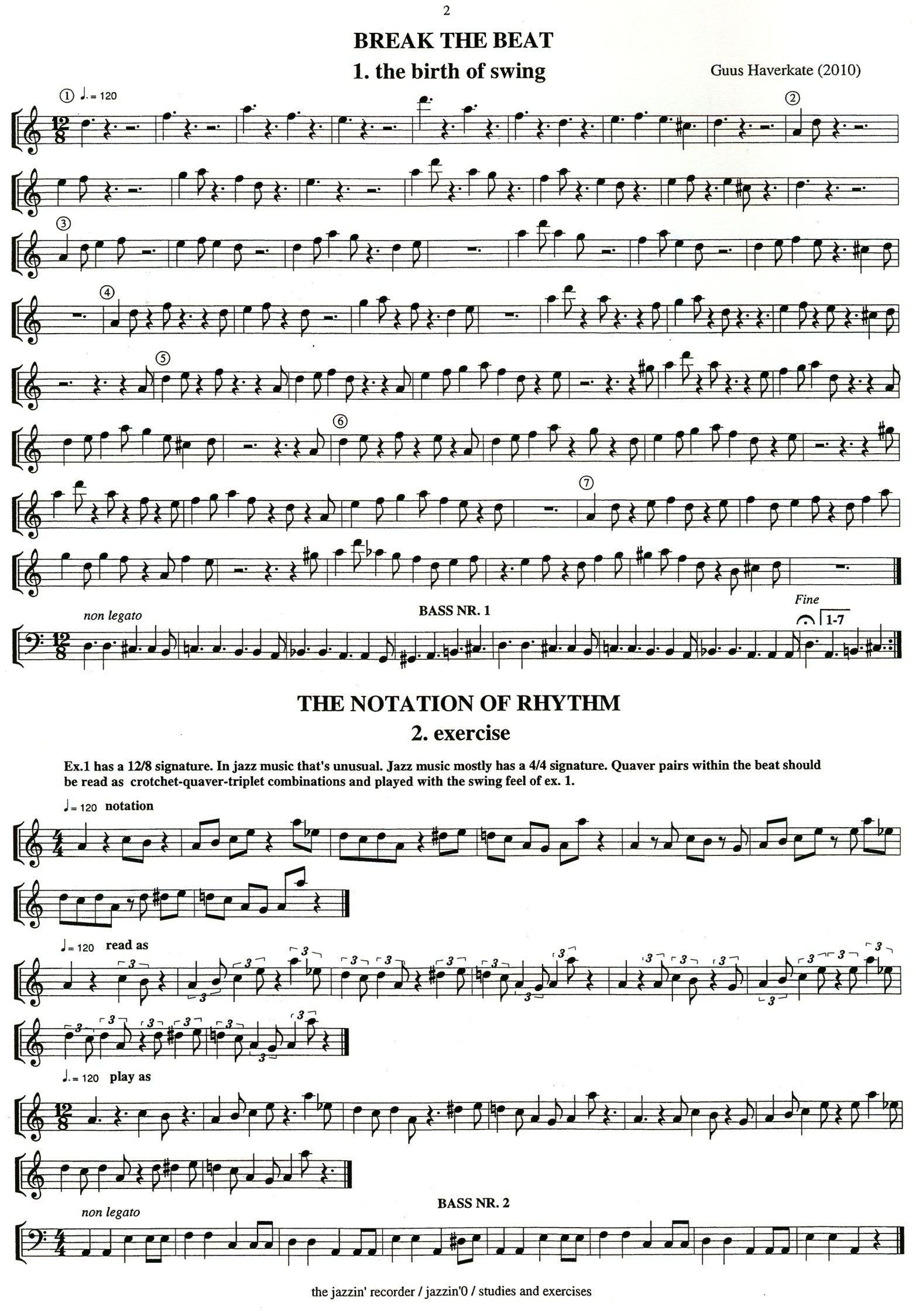 Jazzin' O  Studies and Exercises