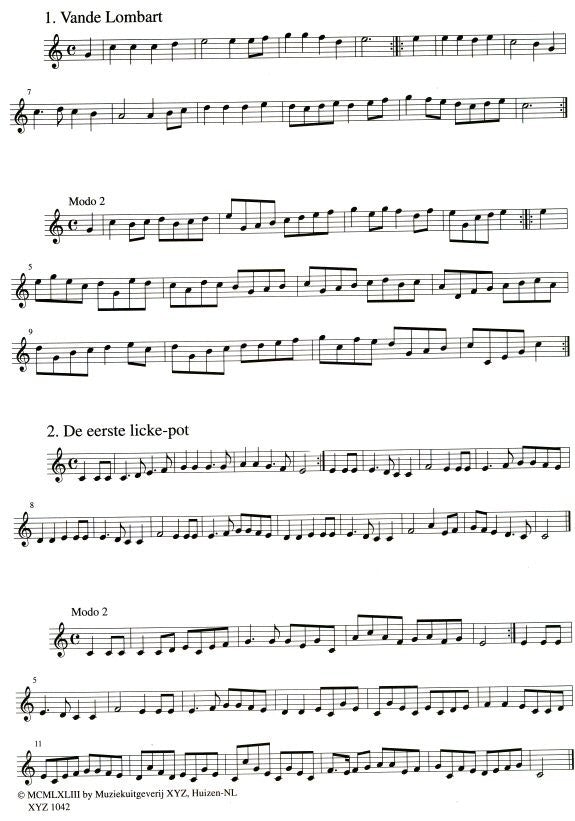 Der Fluyten Lust-Hof: The Beginners' Collection