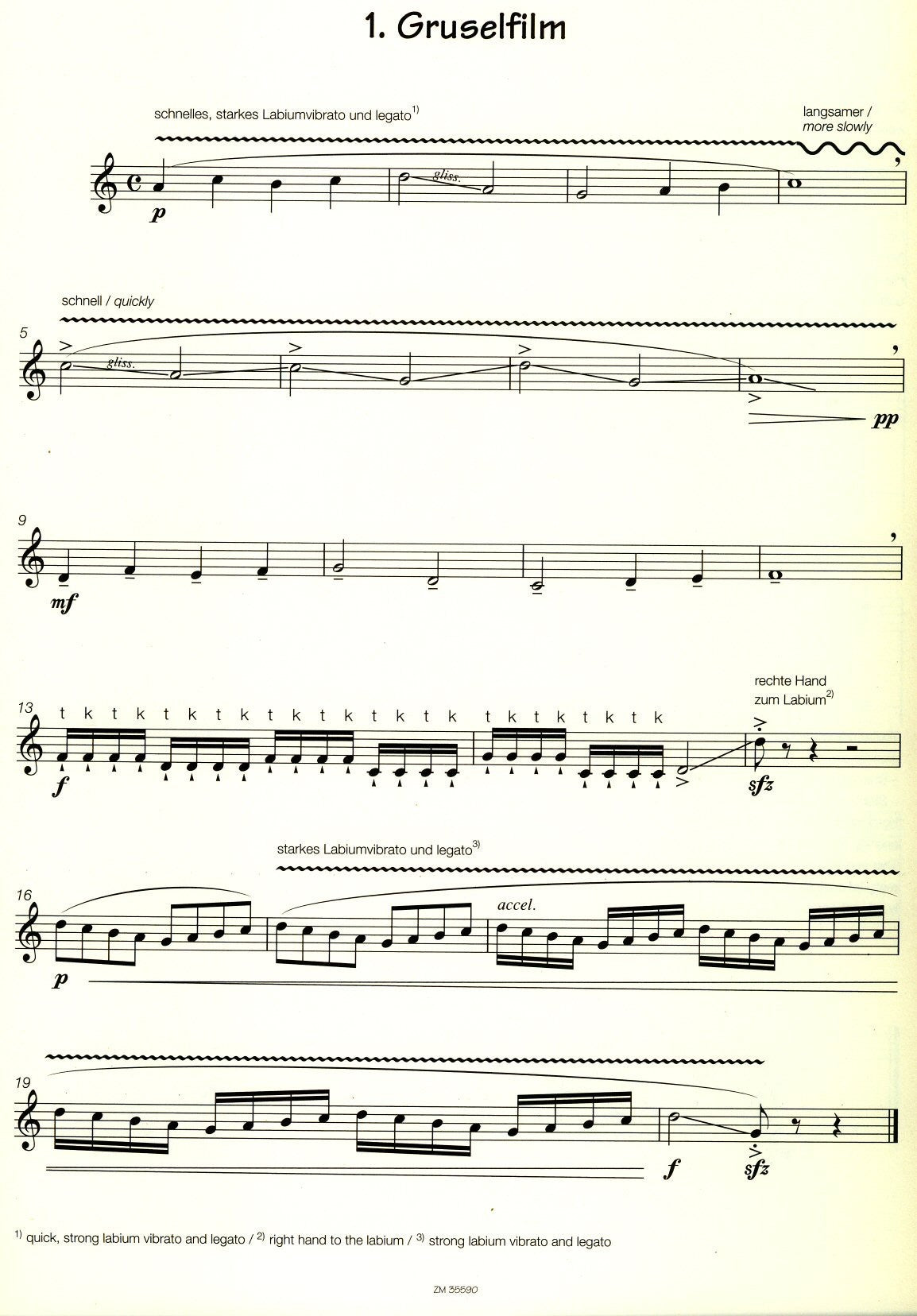 and cut!: Ten pieces for soprano recorder for young and old film lovers