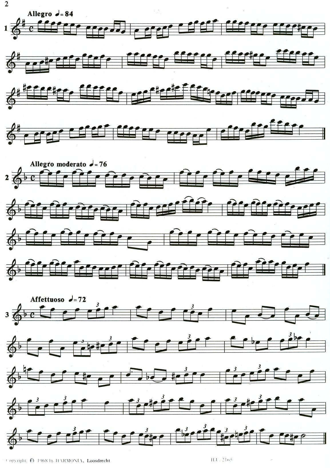 Twelve Difficult Studies for Treble Recorder