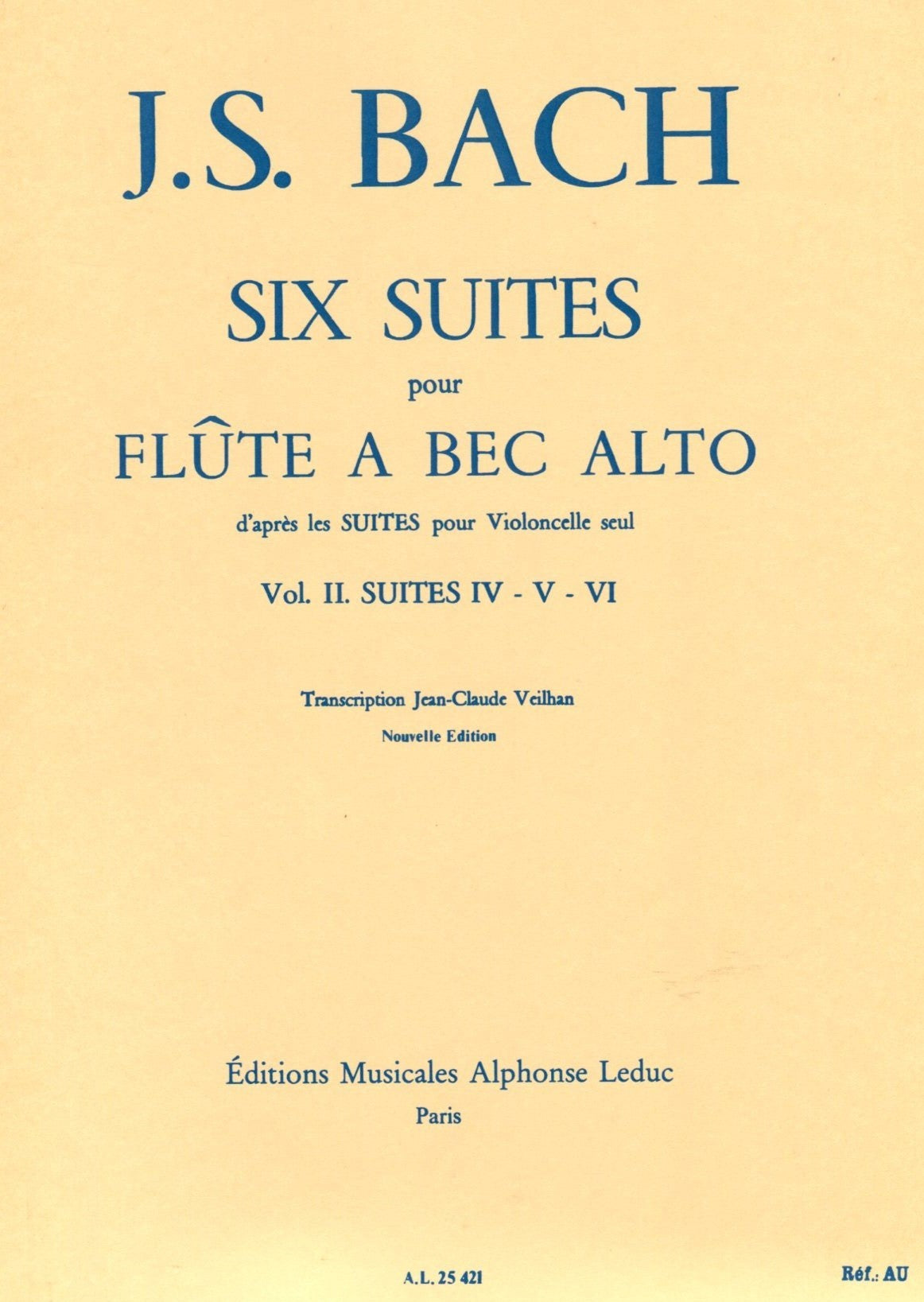 Six Suites for Treble (from Solo Cello Suites): Vol 2 Suites IV-VI