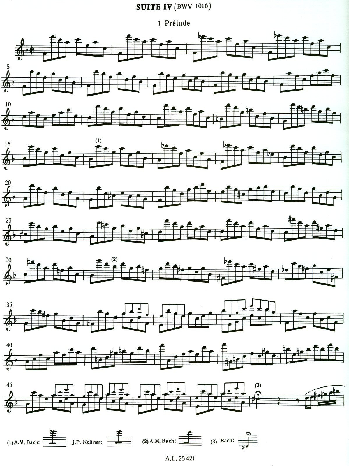 Six Suites for Treble (from Solo Cello Suites): Vol 2 Suites IV-VI
