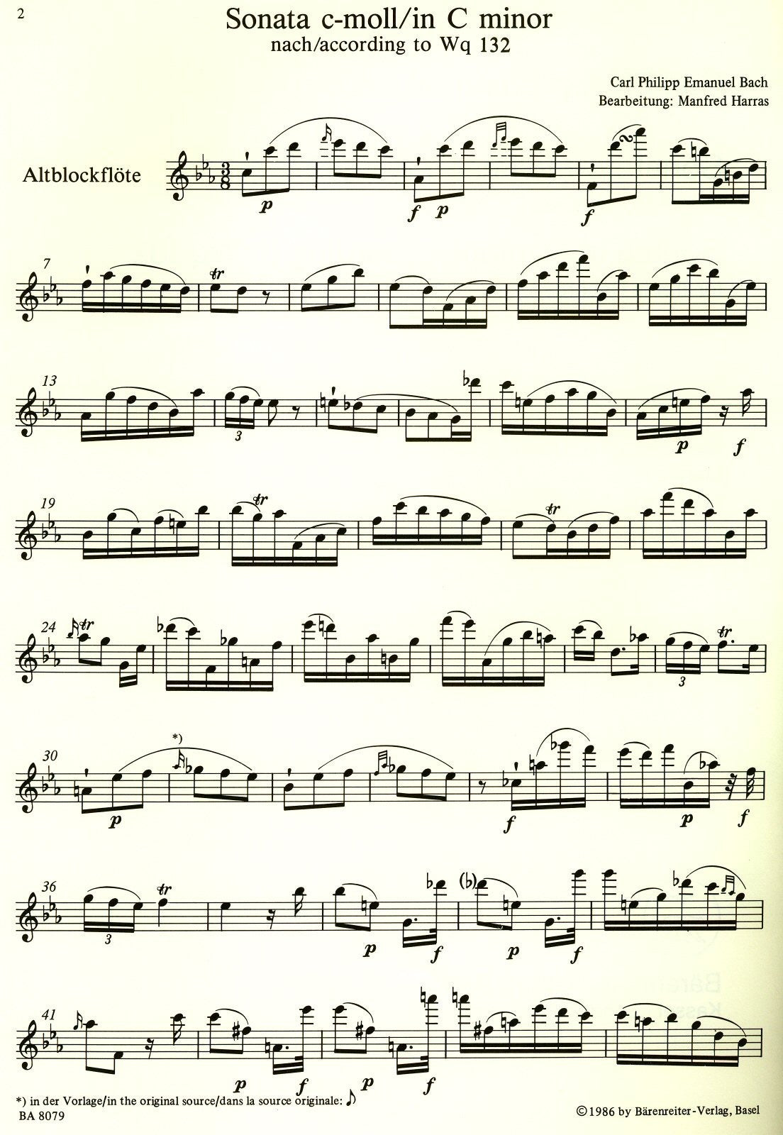 Sonata in c minor