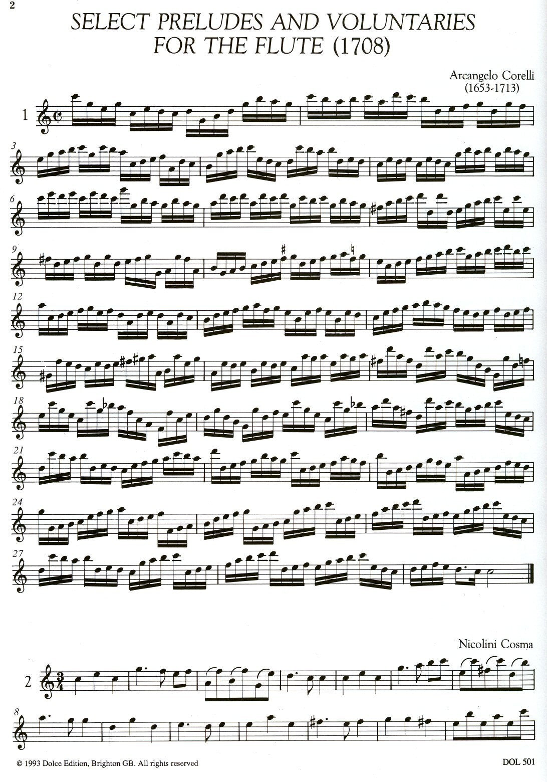 Select Preludes and Voluntaries (1708)