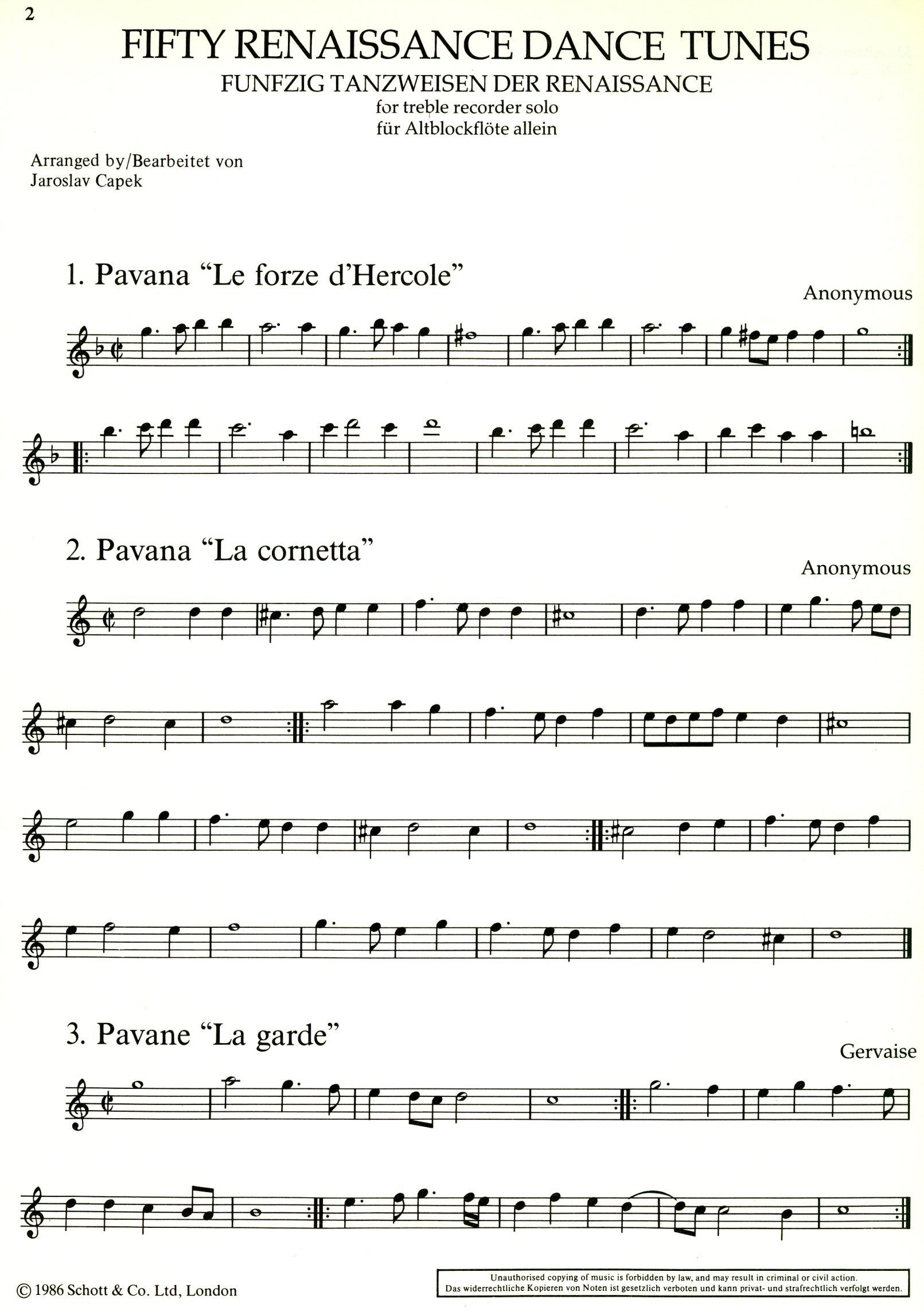 Fifty Renaissance Dance Tunes