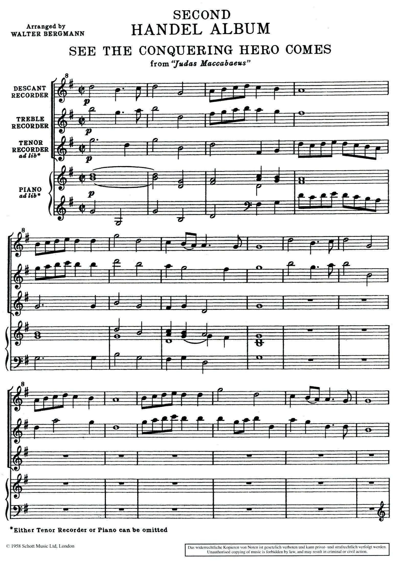 A Second Handel Album / Handel Album No. 2