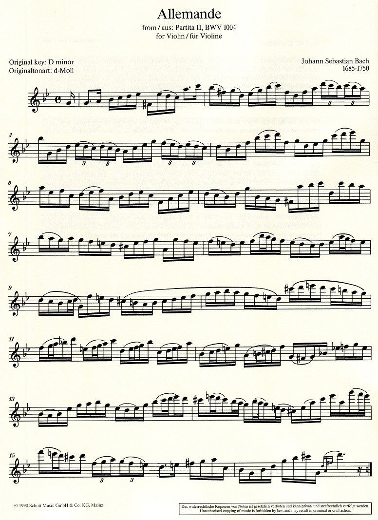 Bach for Treble Recorder