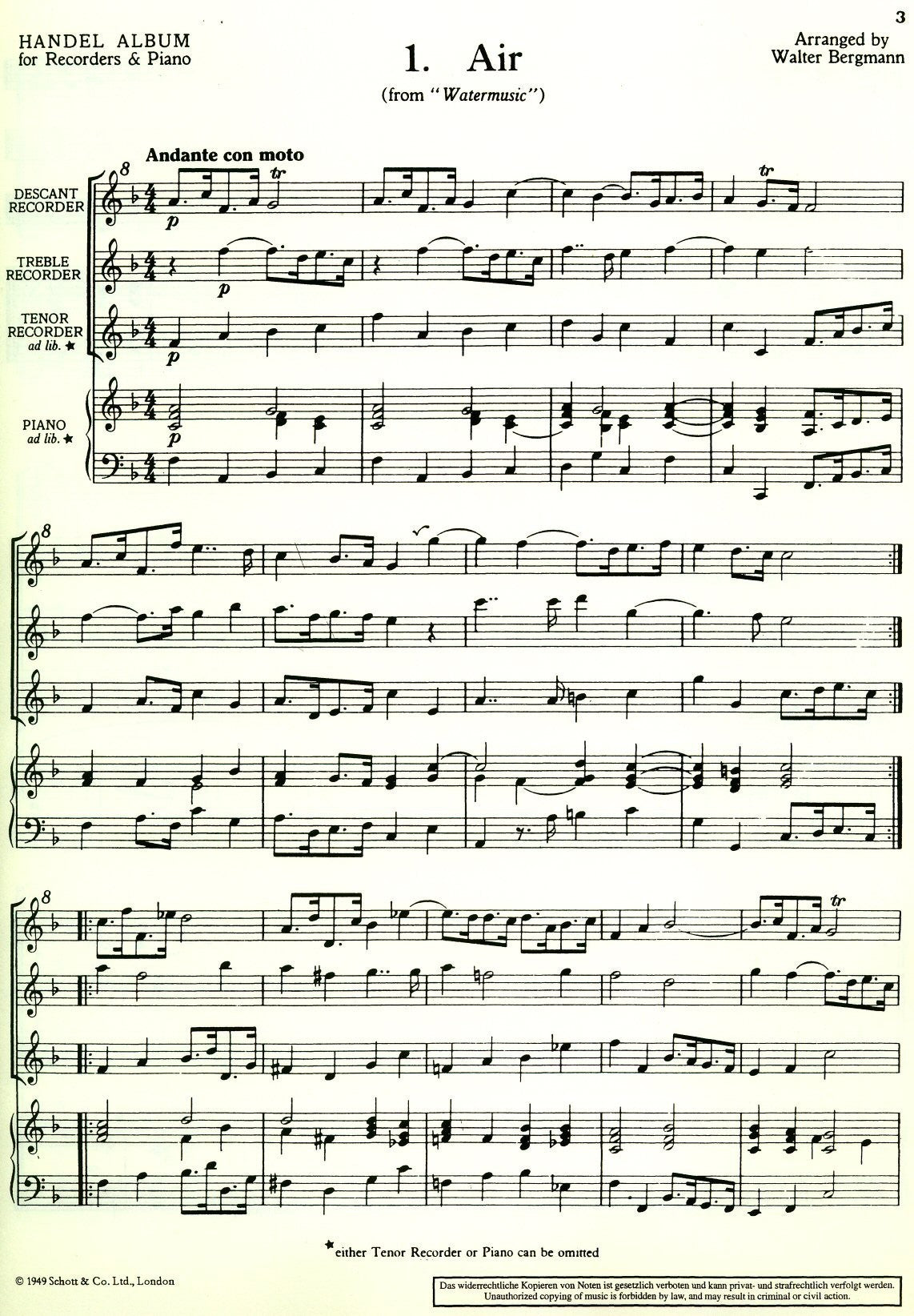 A First Handel Album