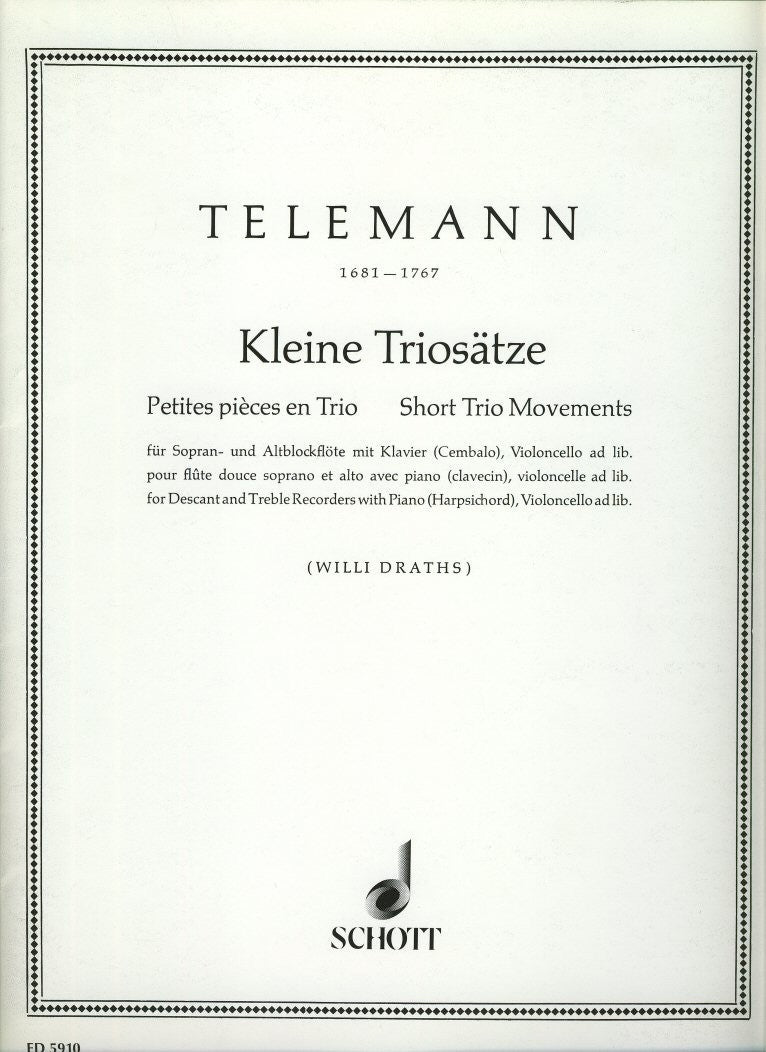 Short Trio Movements (Kleine Triosätze)
