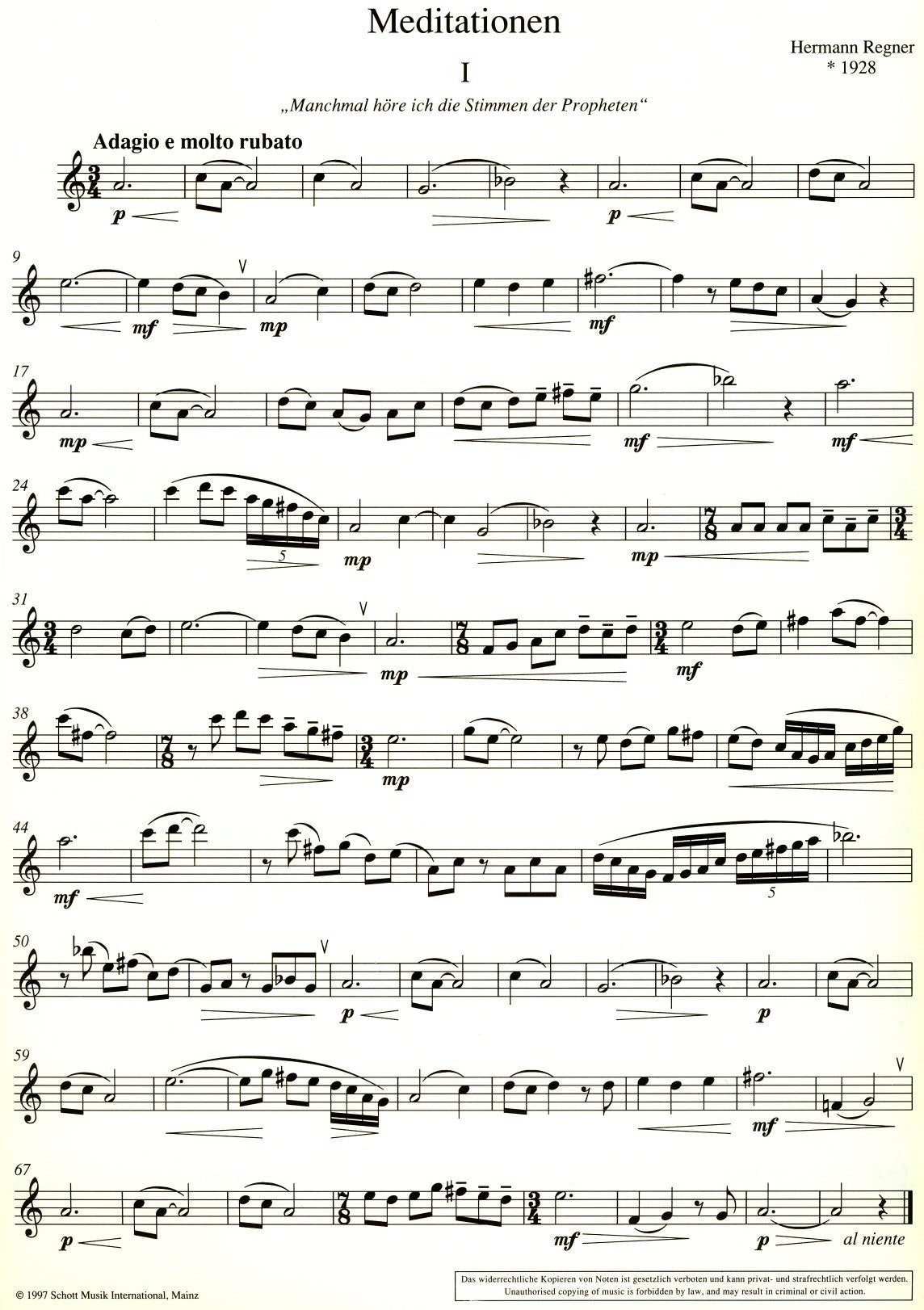Meditations [3 pieces]
