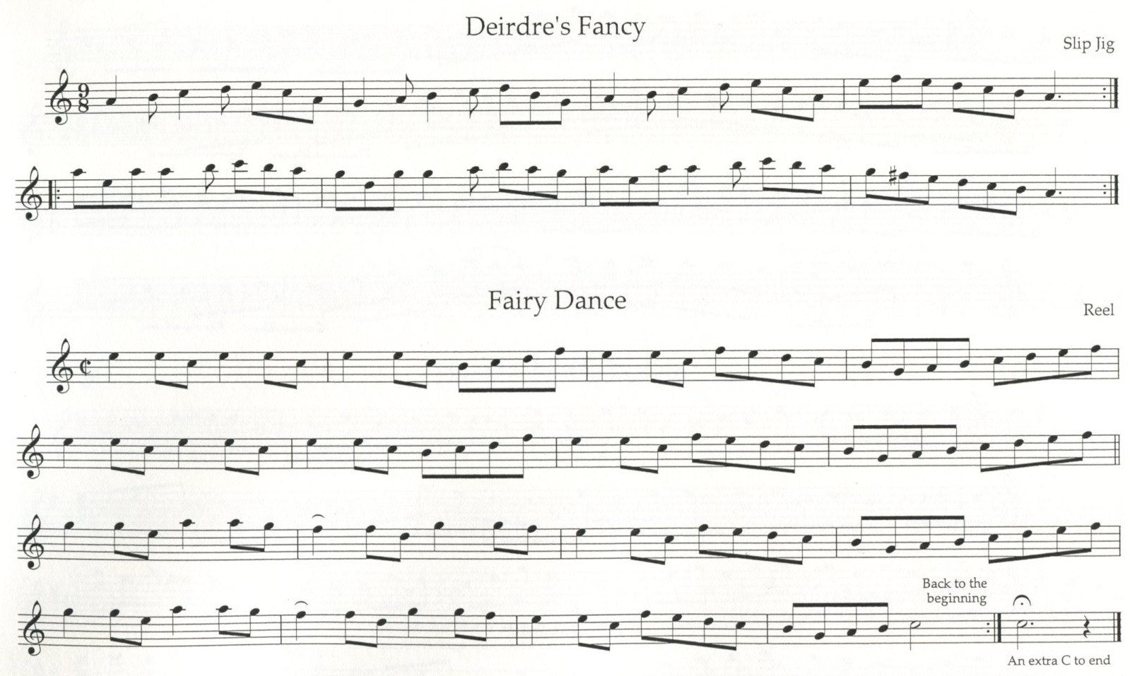 Traditional Irish Music for Treble Recorder